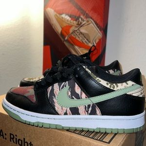 Nike black multi camo dunks